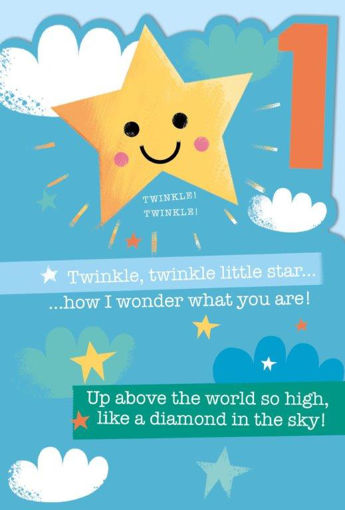 Picture of 1 BIRTHDAY CARD TWINKLE TWINKLE BLUE